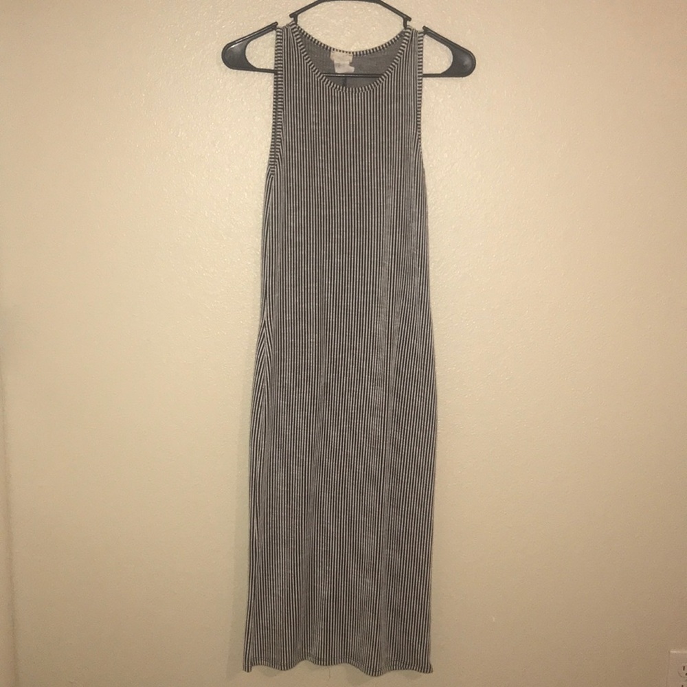 Striped body contour boutique dress